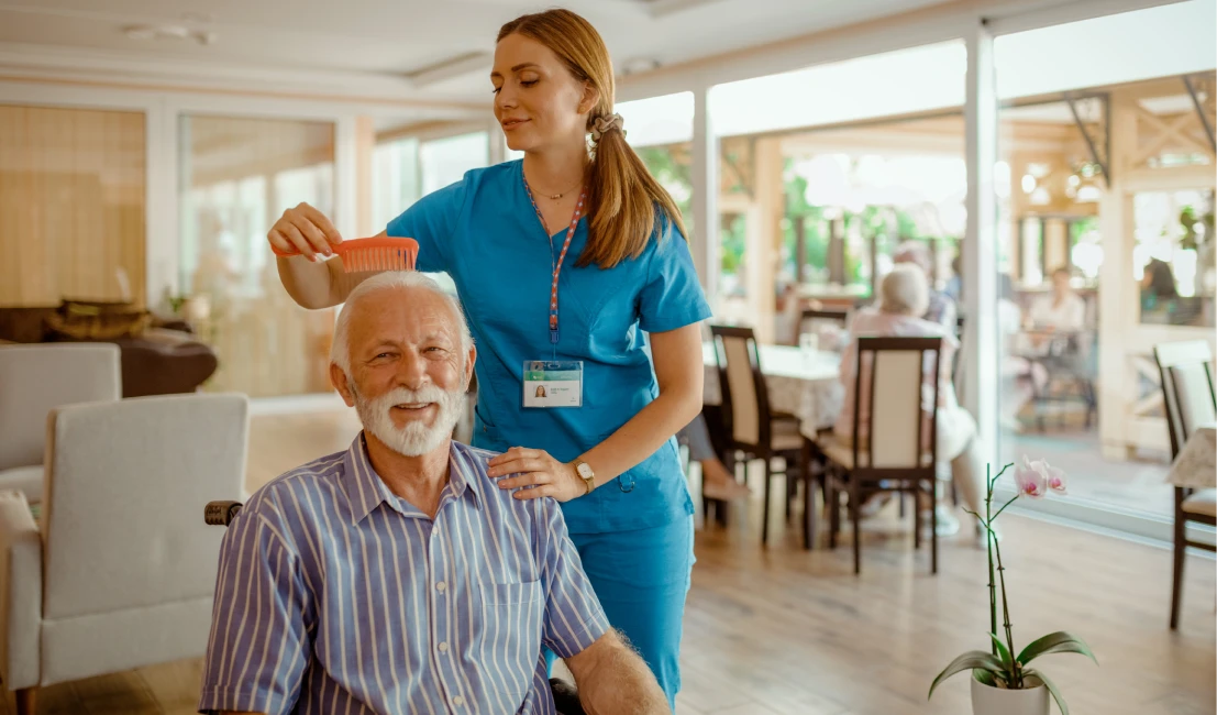 Elderly care in a nursing home setting